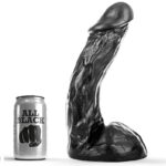 ALL BLACK Dildo 28×6 cm curvo | Piacere profondo
