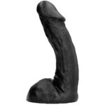 ALL BLACK Dildo 28×6 cm curvo | Piacere profondo