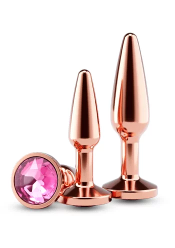 Kit plug anali tapered 2 pezzi rose gold &ndash; training set
