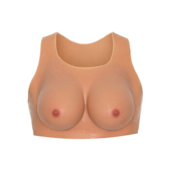 Top con seno maxi indossabile coppa E Alter Ego Hidden Desire in silicone naturale
