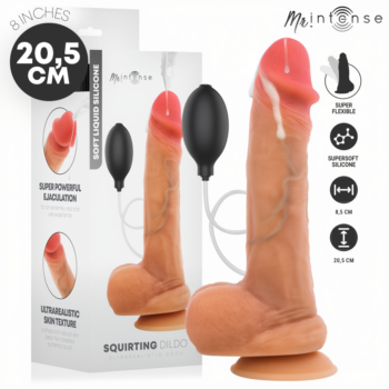 Dildo eiaculante realistico con ventosa e pompetta Mr Intense Danny 20,5 cm con confezione