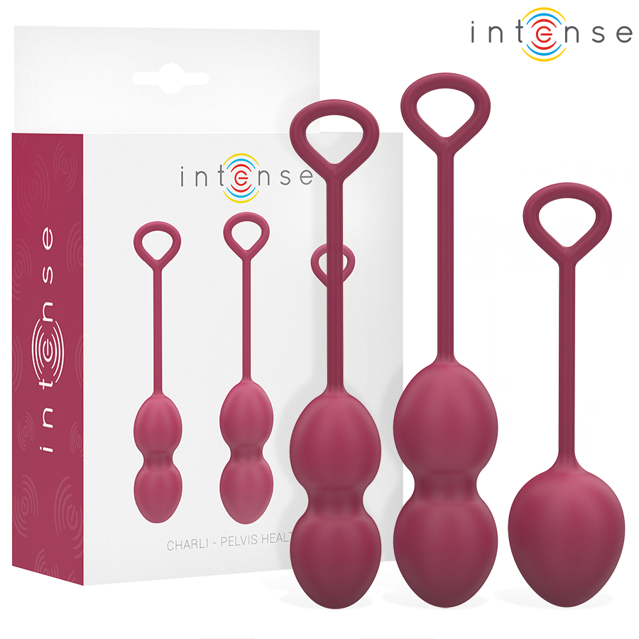 intense-charli-kit-kegel-bordeaux Intense Charli kit sfere di Kegel Bordeaux a 3 livelli