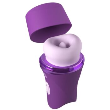 Fantasy For Her Lush Kiss Plush - stimolatore clitorideo ad aspirazione e leccata viola