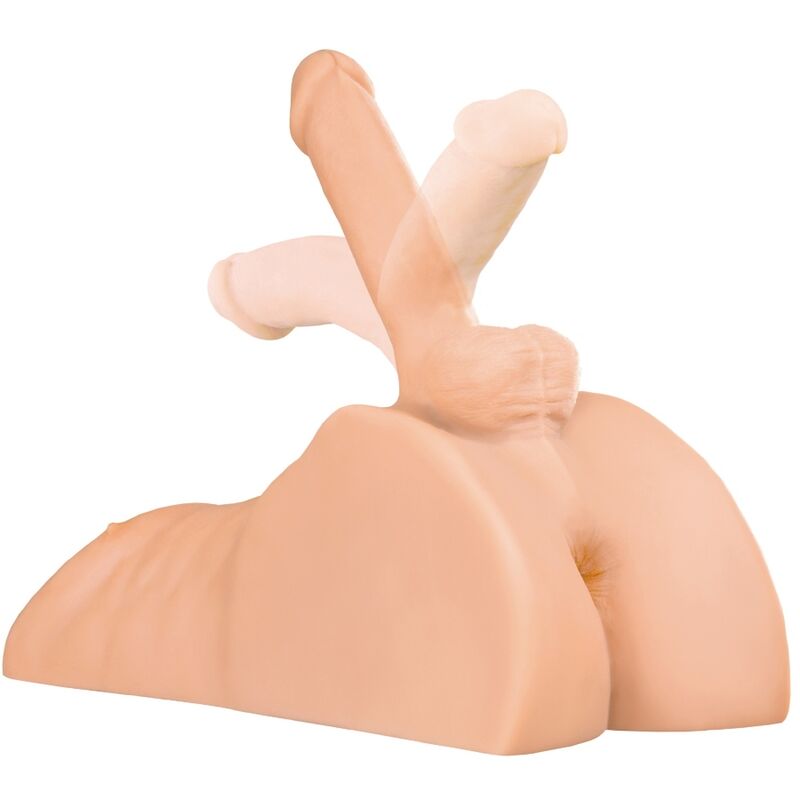 masturbatore-da-cavalcare-pene-orientabile-ano-2 Masturbatore da cavalcare con pene orientabile e ano penetrabile in Fanta Flesh - immagine 2