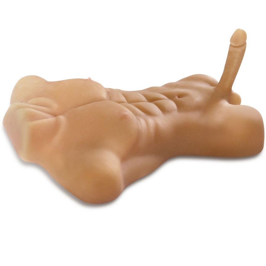 mega-torso-maschile-pene-20-cm-ano-penetrabile-5 Mega torso maschile realistico con pene 20 cm e ano penetrabile in Fanta Flesh - immagine 5