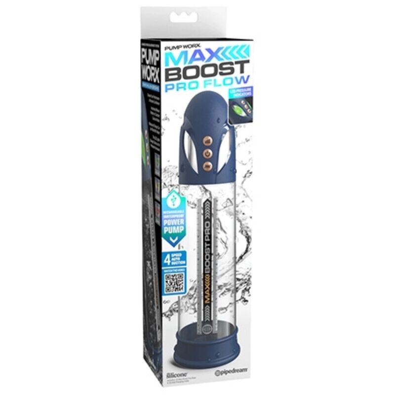 Pump Worx Max Boost Pro Flow 4 Pump Worx Max Boost Pro Flow - confezione Pipedream power pump ricaricabile