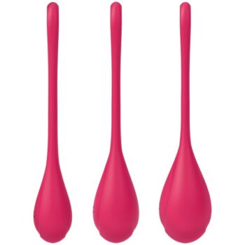 Satisfyer Yoni Power 1 set di 3 palline di Kegel Rosso