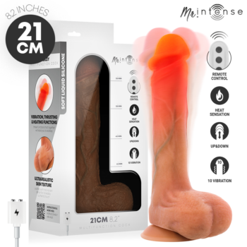 Vibratore realistico con telecomando e ventosa Mr Intense Bradley 21 cm con confezione