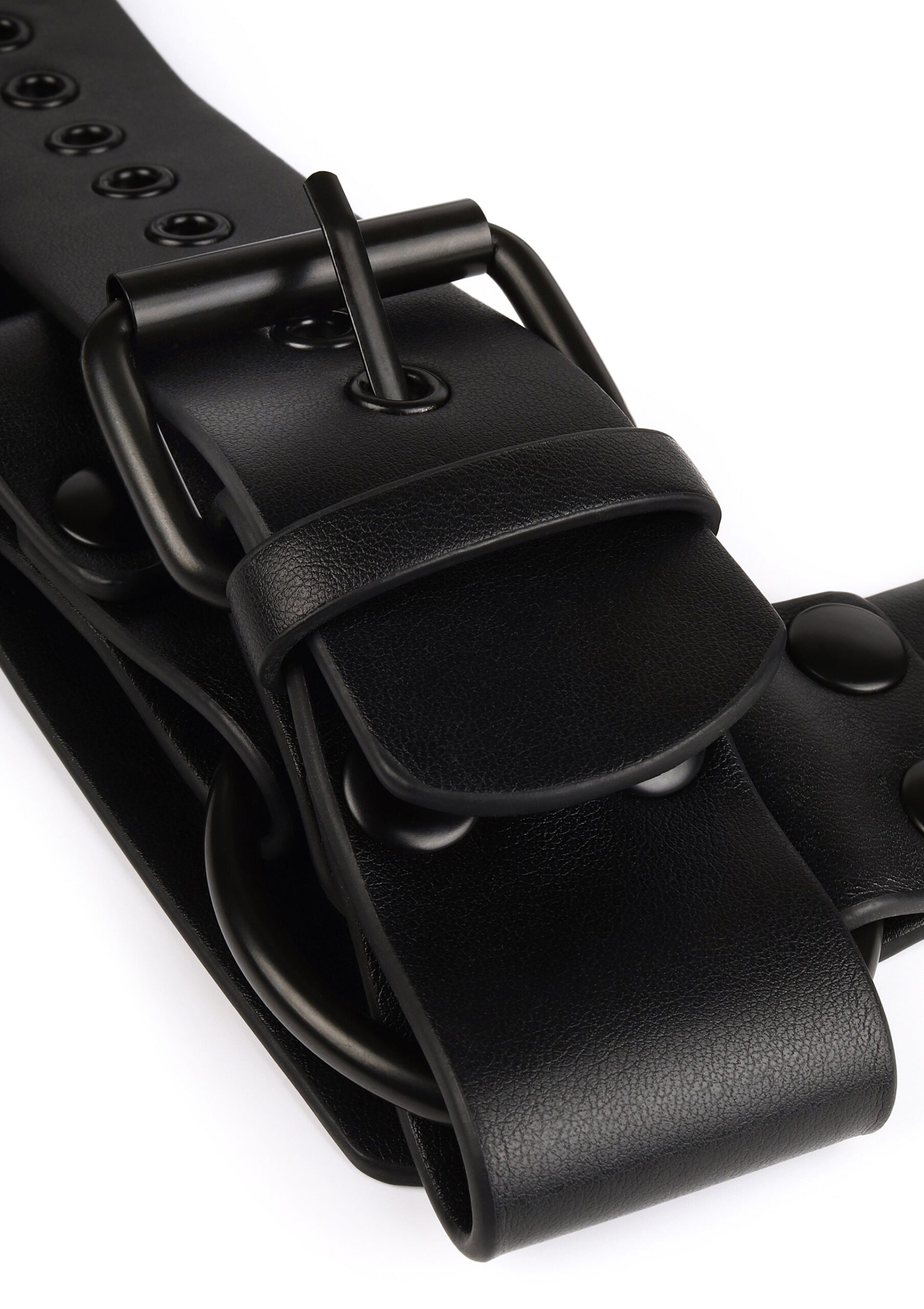 Avanza Vantage 8 Core Body Harness 6 Macro della fibbia a rullino con occhielli bordati in nero opaco