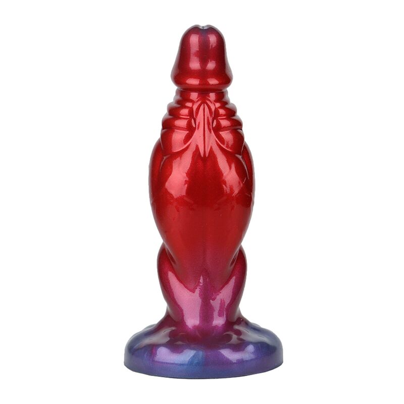 Power Monsters Shadow Behemoth 1 Power Monsters Shadow Behemoth - dildo gonfiabile di fantasia bicolore rosso e blu