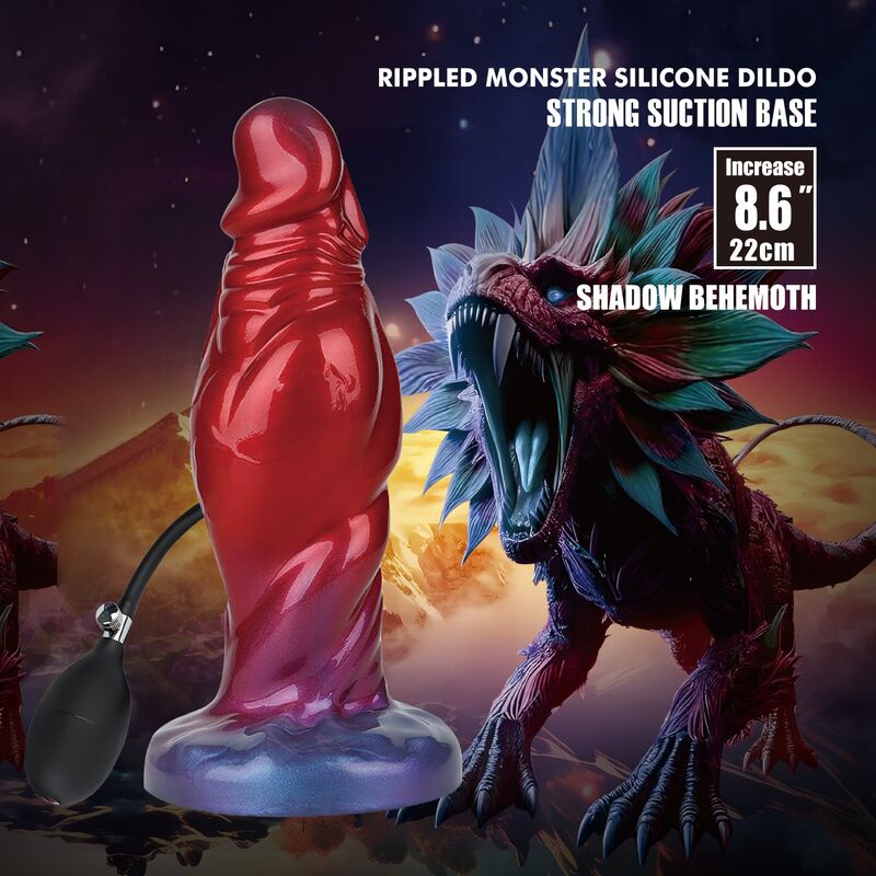Power Monsters Shadow Behemoth 7 Power Monsters Shadow Behemoth - dildo di fantasia ispirato alle creature colossali