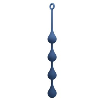 Mr Play taglia XL - palline anali blu a goccia con anello di estrazione