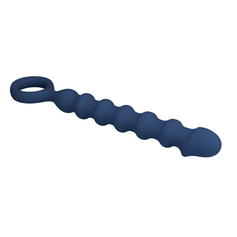 Mr Play Sonda Anale ad Anelli 5 Mr Play - sonda anale in silicone, vista diagonale alternativa
