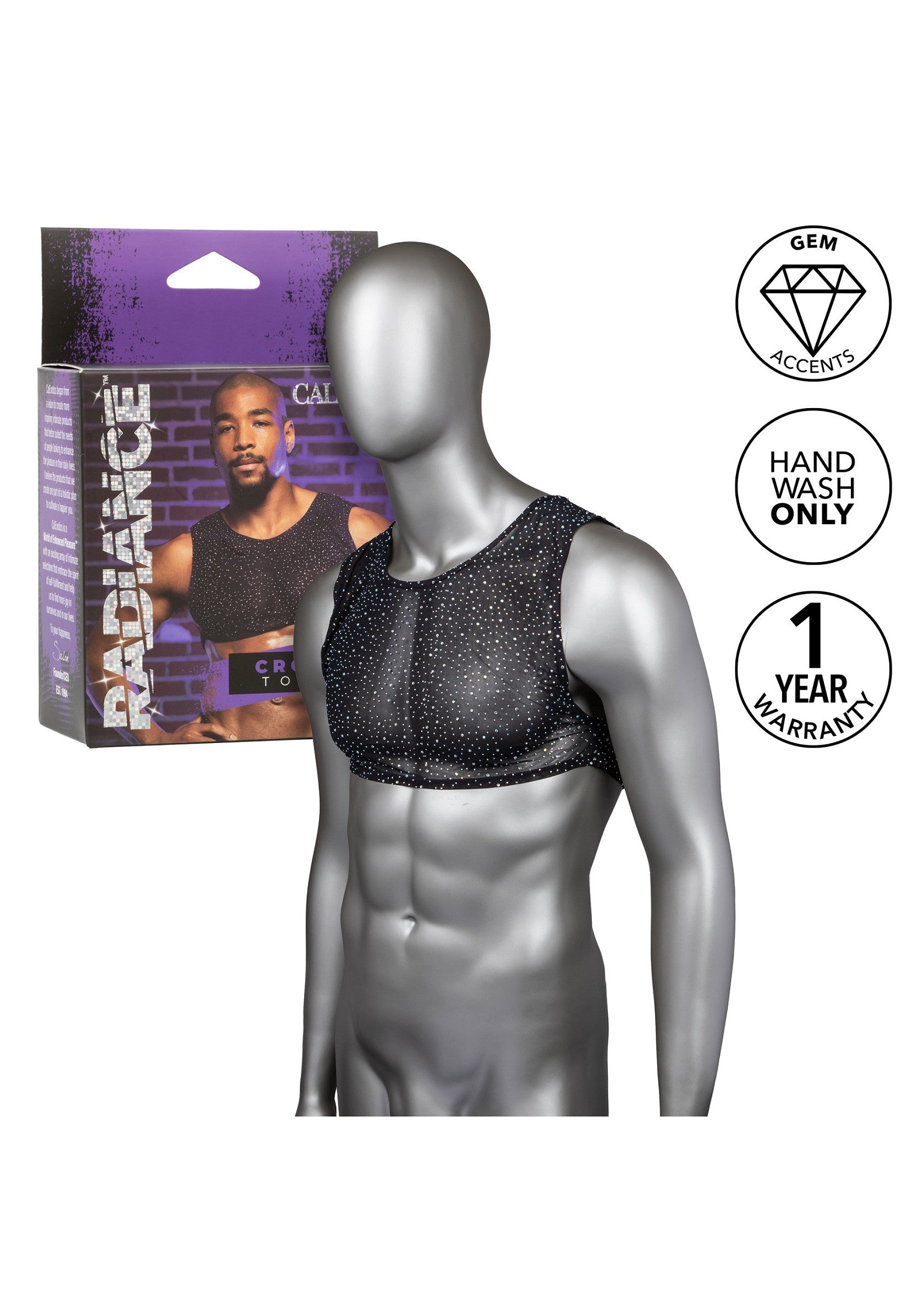 CalExotics Radiance Crop Top 06 CalExotics Radiance crop top con la confezione: gem accents, lavaggio a mano, garanzia 1 anno