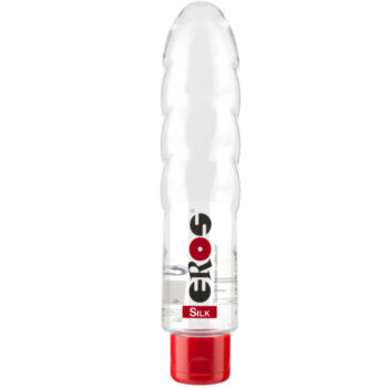Eros Silk - lubrificante al silicone, flacone dildo trasparente 175 ml