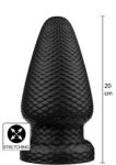 Plug anale XL Hidden Desire Extreme Giant Dragon nero a scaglie, alto 20 cm