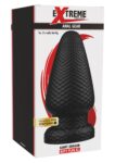 Plug anale XL Hidden Desire Extreme Giant Dragon nero a scaglie, alto 20 cm