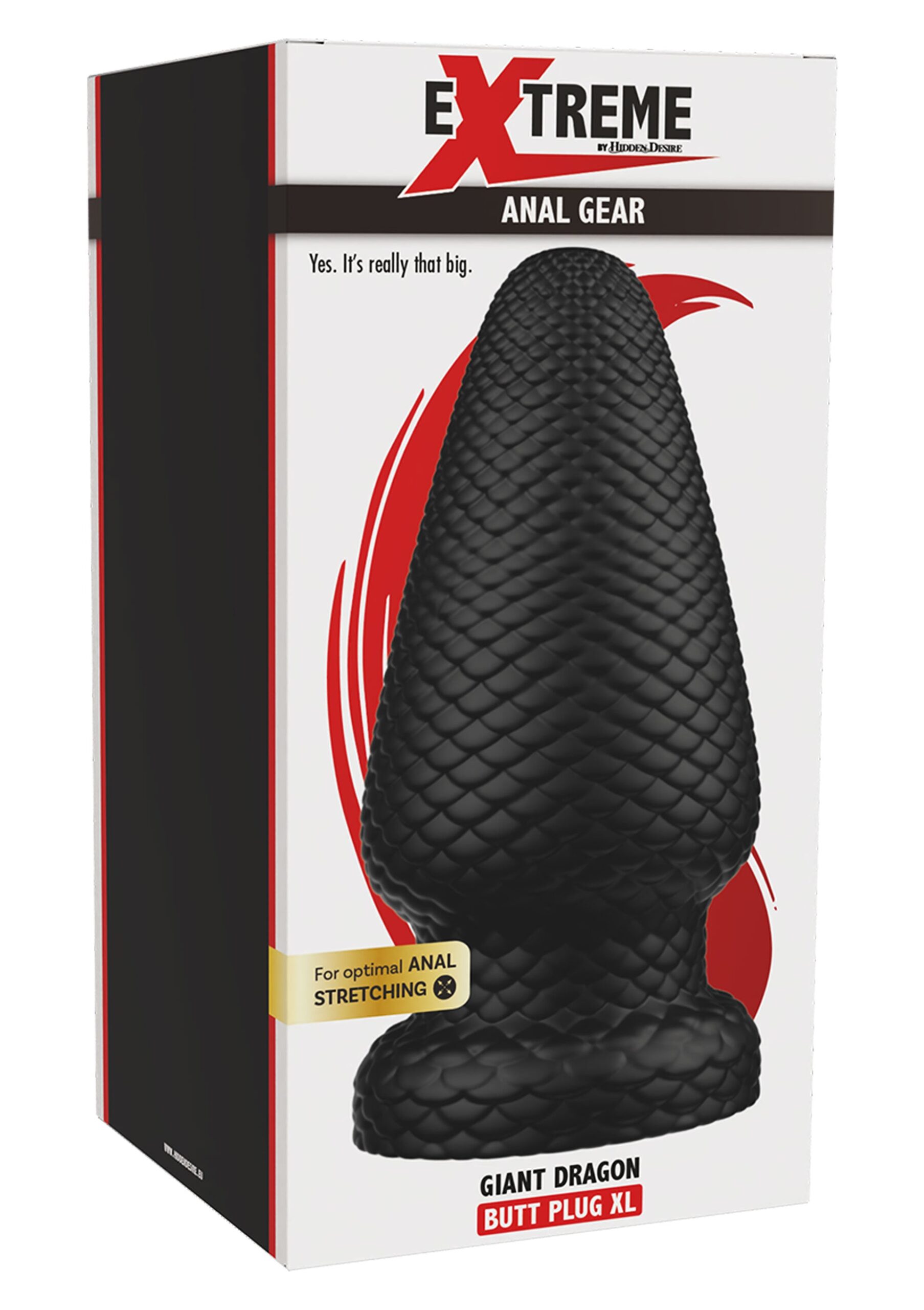Confezione del plug anale Hidden Desire Extreme Giant Dragon Butt Plug XL Confezione del plug anale Hidden Desire Extreme Giant Dragon Butt Plug XL