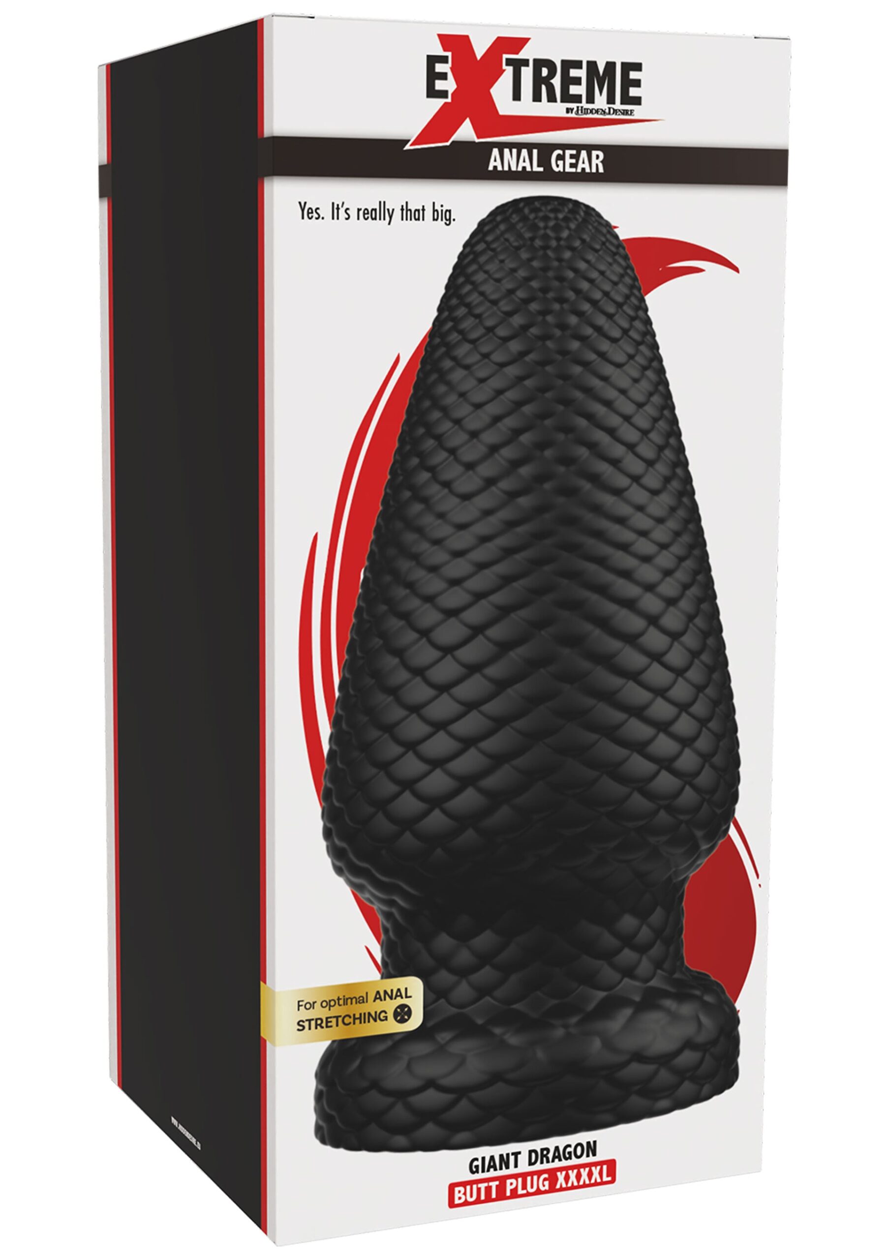 Confezione del plug anale Hidden Desire Extreme Giant Dragon Butt Plug XXXXL Confezione del plug anale Hidden Desire Extreme Giant Dragon Butt Plug XXXXL