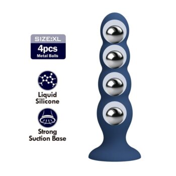 Mr Play XL - le 4 sfere in acciaio inossidabile interne al plug