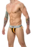 MOB Stripe Classic Jock Arancione 1