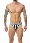 MOB Stripe Classic Jock Arancione 1