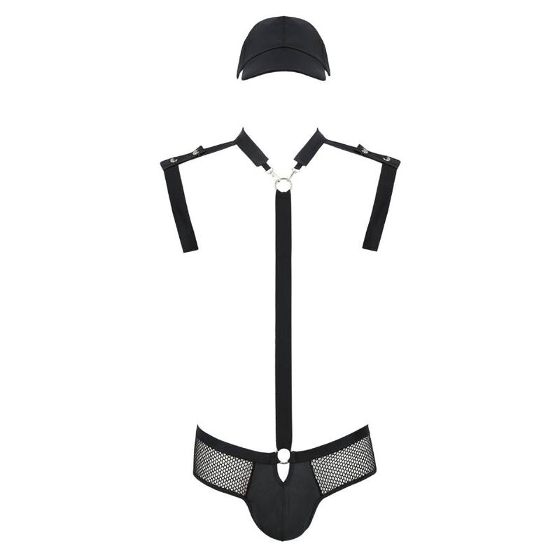 Passion John Set Uomo 05 Passion John composizione del set: body-imbracatura con slip e cappellino