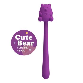 Pretty Love Cute Bear - stimolatore vibrante con testa a orsetto viola