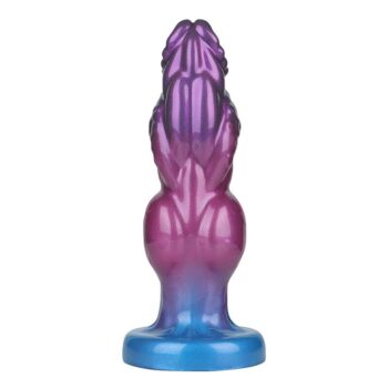 Power Monsters Rift Titan - dildo gonfiabile di fantasia viola e blu perlato