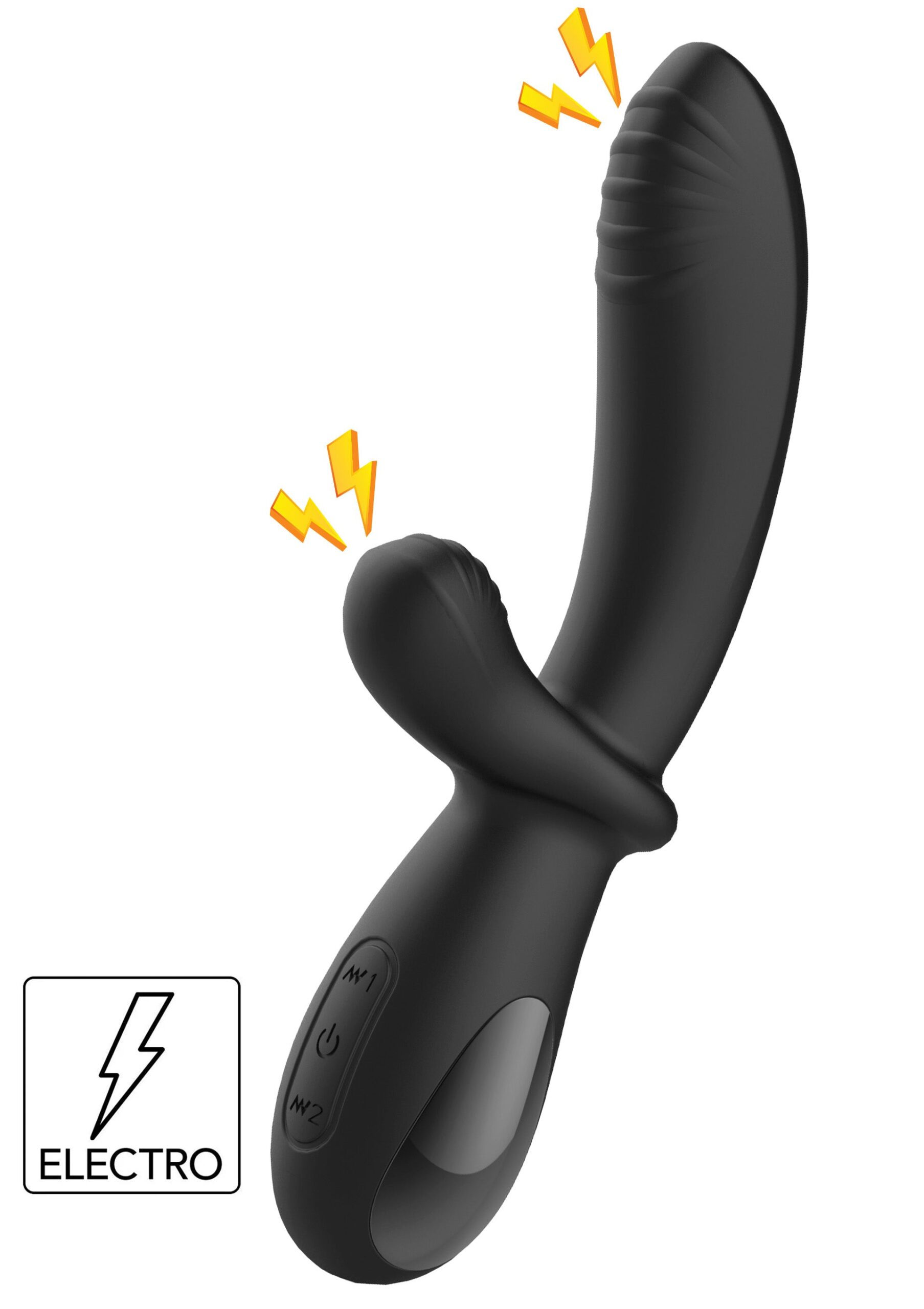 She.E.O E-Stim G-Spot 1 Vibratore She.E.O E-Stim con le due zone rigate che fanno da elettrodi evidenziate