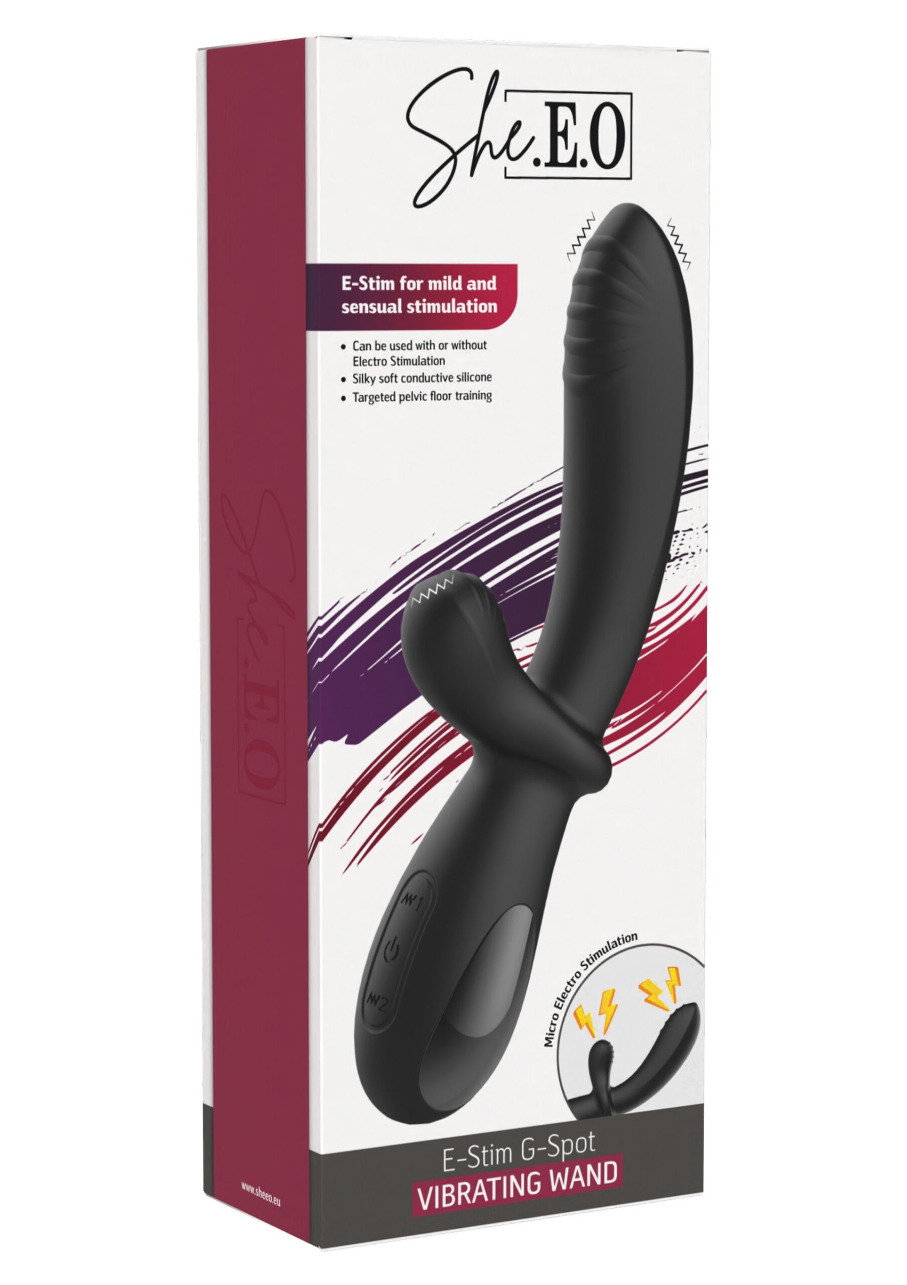 She.E.O E-Stim G-Spot 2 Confezione del She.E.O E-Stim G-Spot Vibrating Wand