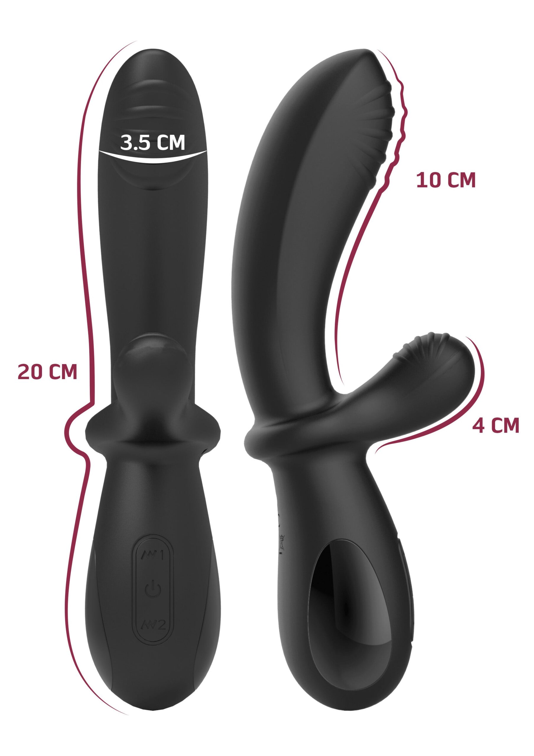 She.E.O E-Stim G-Spot 5 Misure del vibratore She.E.O E-Stim: 20 cm totali, 10 inseribili, braccetto da 4 cm
