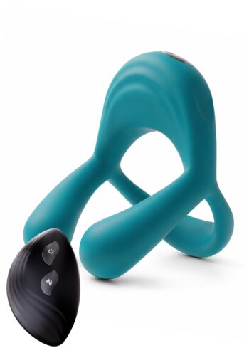 Anello vibrante Xocoon Bond color verde-azzurro con telecomando incluso