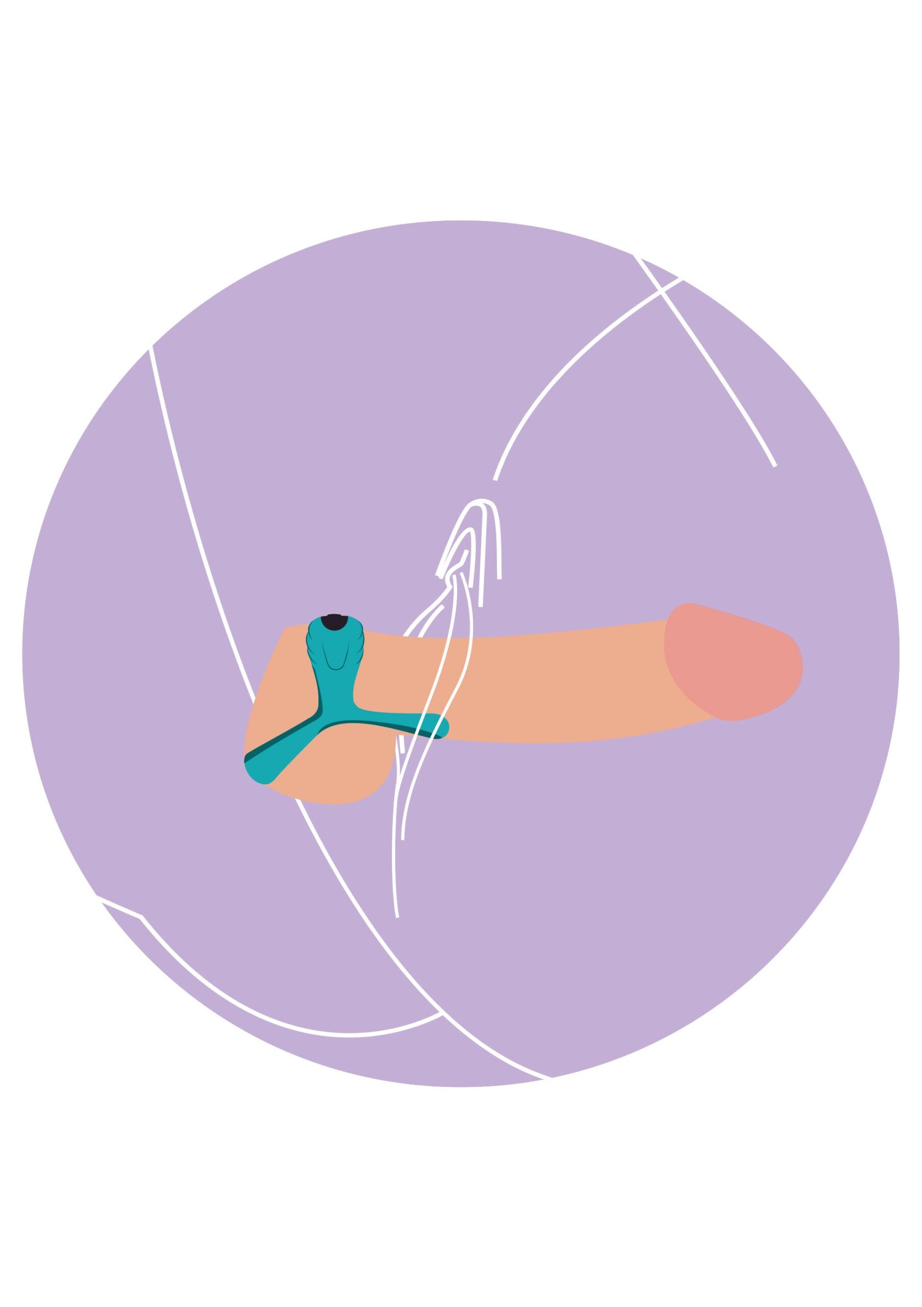 Illustrazione dell anello Xocoon Bond indossato alla base dell asta Illustrazione dell anello Xocoon Bond indossato alla base dell asta