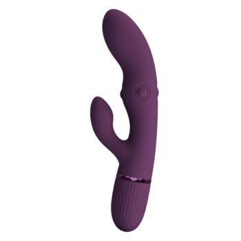 Pretty Love Zach - vibratore rabbit viola con battito su quattro lati