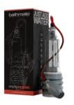 Pompa Bathmate HydroXtreme 9 trasparente con pompetta a mano e tubo rosso