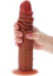 Get Real Skin Foreskin Dong in mano