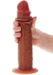 Get Real Skin Foreskin Dong in mano