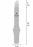 Anal Power Thrusting Vibrator montato sul supporto a ventosa con telecomando