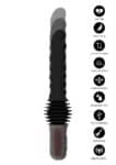 Anal Power Thrusting Vibrator montato sul supporto a ventosa con telecomando