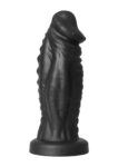 Dildo vibrante Devil Hidden Desire Extreme nero da 22 cm con base a ventosa