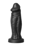 Dildo vibrante Devil Hidden Desire Extreme nero da 22 cm con base a ventosa