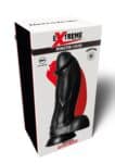 Dildo vibrante Dinosaur Hidden Desire Extreme nero da 22 cm con base a ventosa