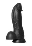 Dildo vibrante Dinosaur Hidden Desire Extreme nero da 22 cm con base a ventosa