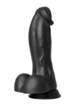 Dildo vibrante Dinosaur Hidden Desire Extreme nero da 22 cm con base a ventosa
