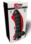 Dildo vibrante Dragon Hidden Desire Extreme nero da 27 cm con base a ventosa
