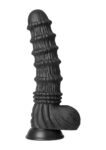 Dildo vibrante Dragon Hidden Desire Extreme nero da 27 cm con base a ventosa