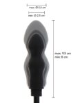 Plug anale gonfiabile Hidden Desire Extreme con pompetta a bulbo e tubo