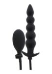 Plug anale gonfiabile a gradini Hidden Desire Extreme con base ad ancora e pompetta