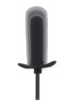 Plug anale gonfiabile liscio Hidden Desire Extreme con base a T e pompetta
